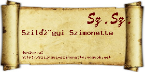 Szilágyi Szimonetta névjegykártya